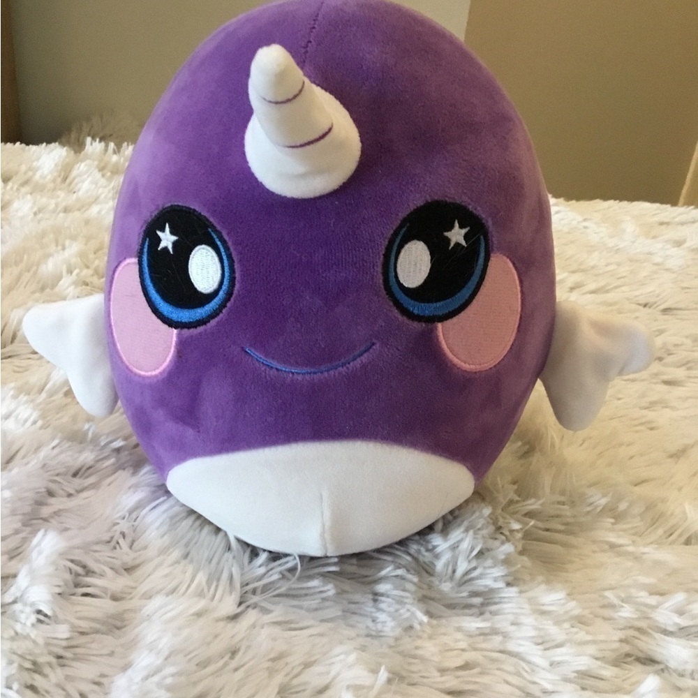Beverly Hills Teddy Bear Company Squishamals Nellie Narwhal